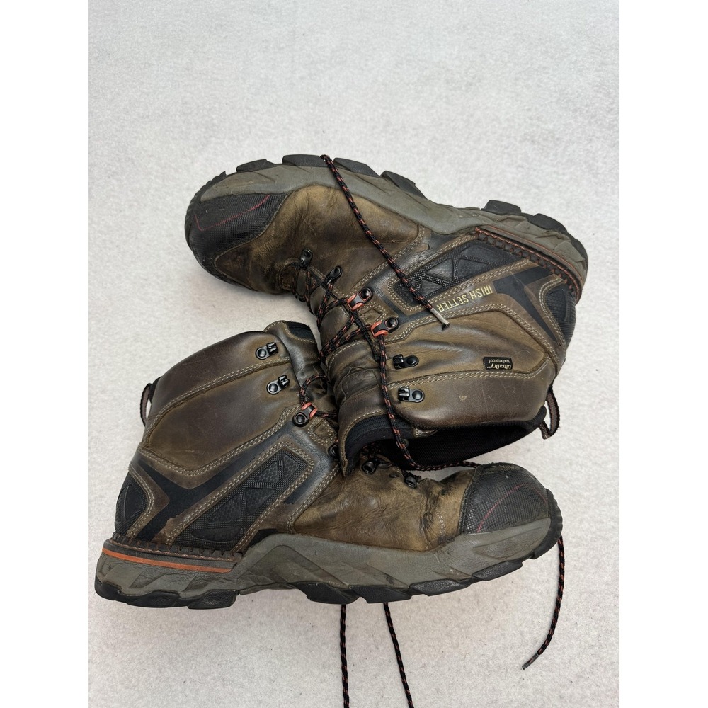 Irish Setter Boots Mens Size 13 Brown Leather Steeltoe Work Combat‎ 83628